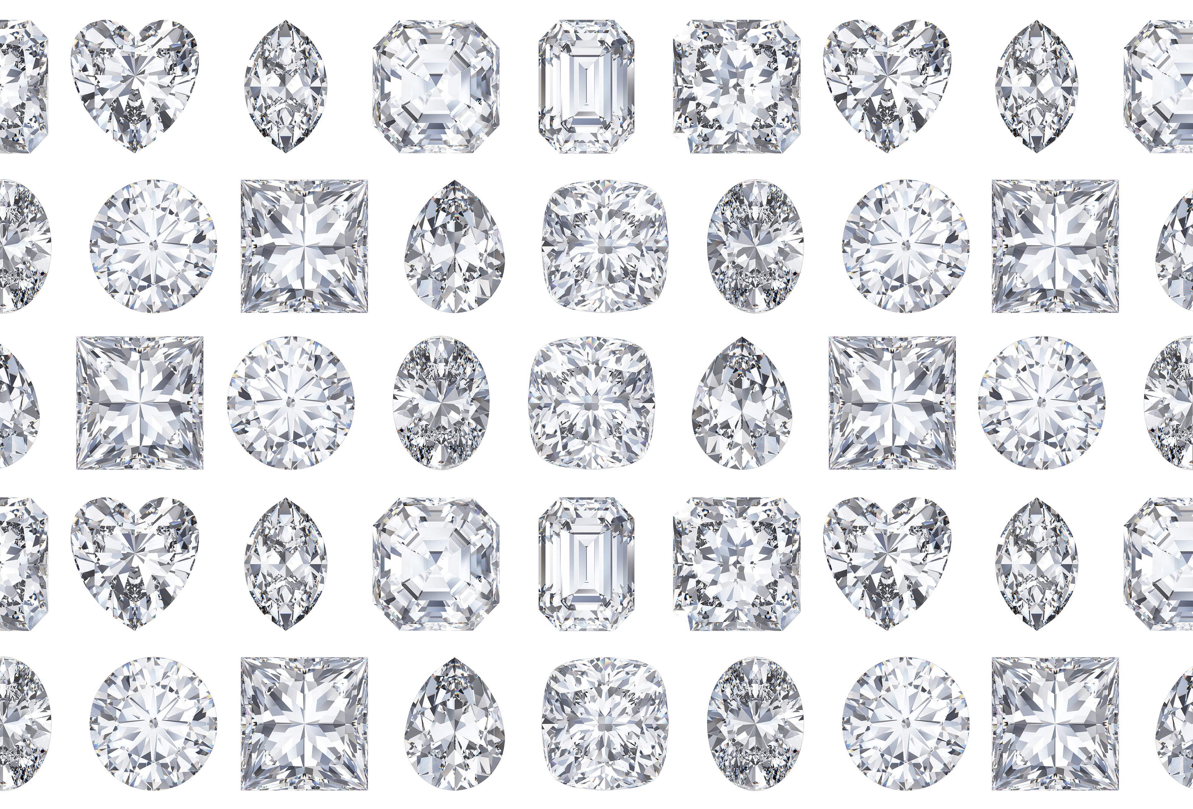 Bougie Diamonds Ice Paper Placemat Pad, One Set Of 24