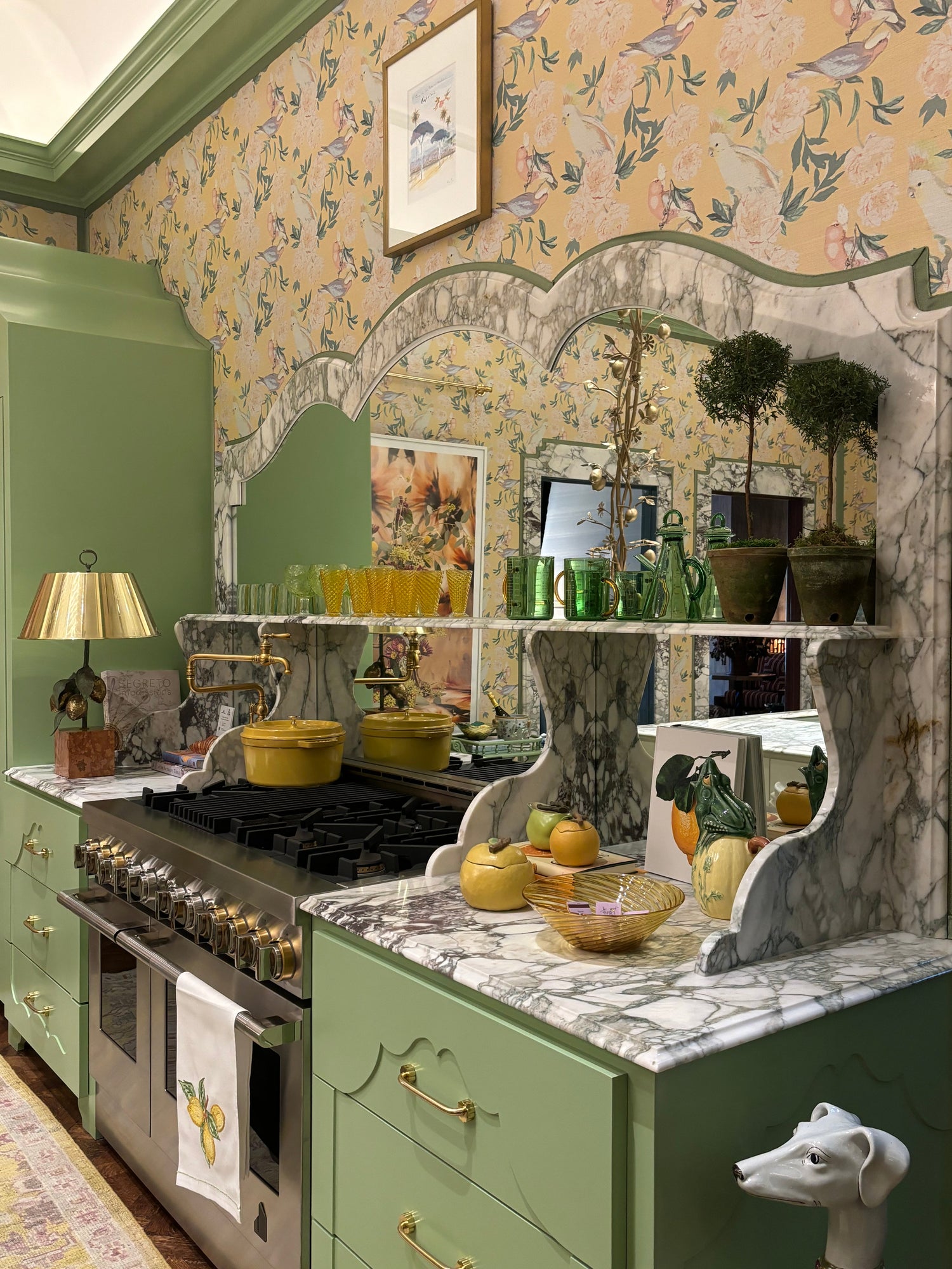 Peony Inspira Goldenrod Tapete, Meterware