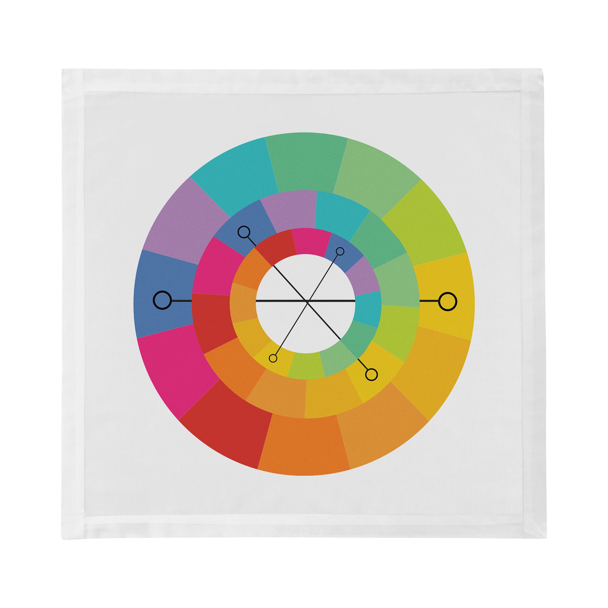 All Directions Cotton Sateen Dinner Napkins - nicolettemayer.com