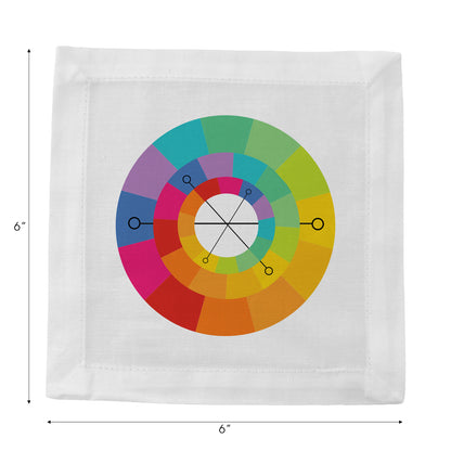 All Directions Cotton Sateen Cocktail Napkins - nicolettemayer.com