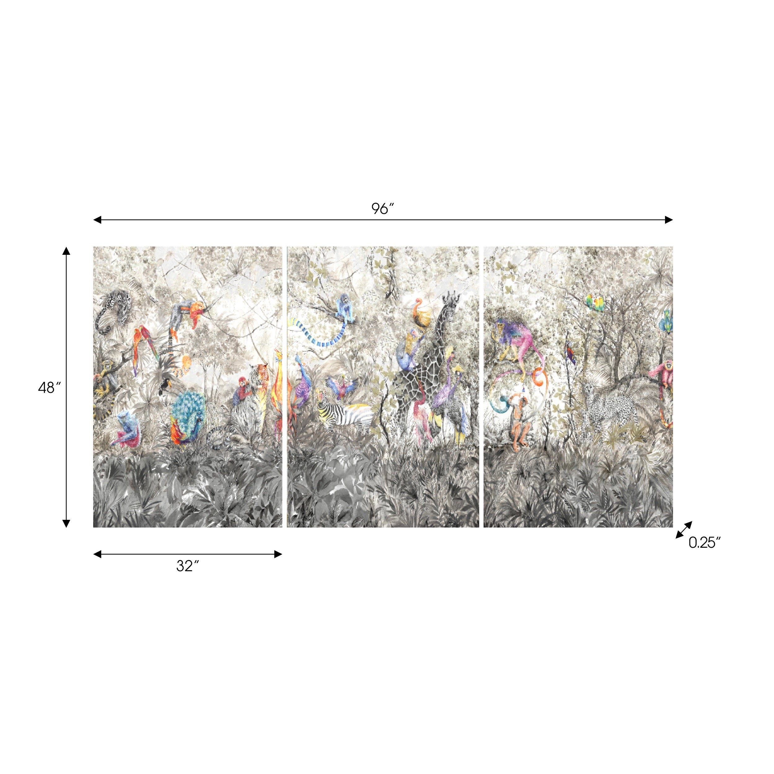 Arcadia Acrylic Triptych – Set of 3 Modern Wall Art Panels - nicolettemayer.com