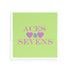 Canasta Aces and Sevens Key Lime Pink 12X12 Acrylic Tray - nicolettemayer.com 