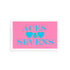 Canasta Aces And Sevens Pink Blue 12.5x7.75 Acrylic Tray - nicolettemayer.com 
