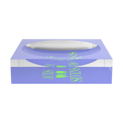 Canasta  Aces And Sevens Lime Hydrangea Candy Catchall Dish