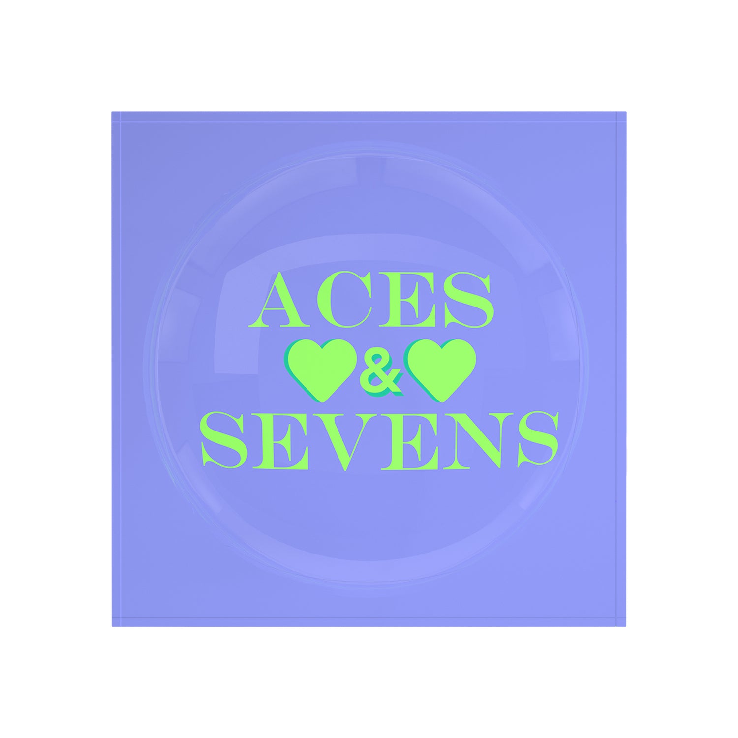 Canasta  Aces And Sevens Lime Hydrangea Candy Catchall Dish