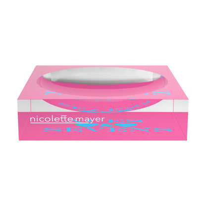 Canasta Aces And Sevens Pink Blue Canasta Candy Catchall Dish