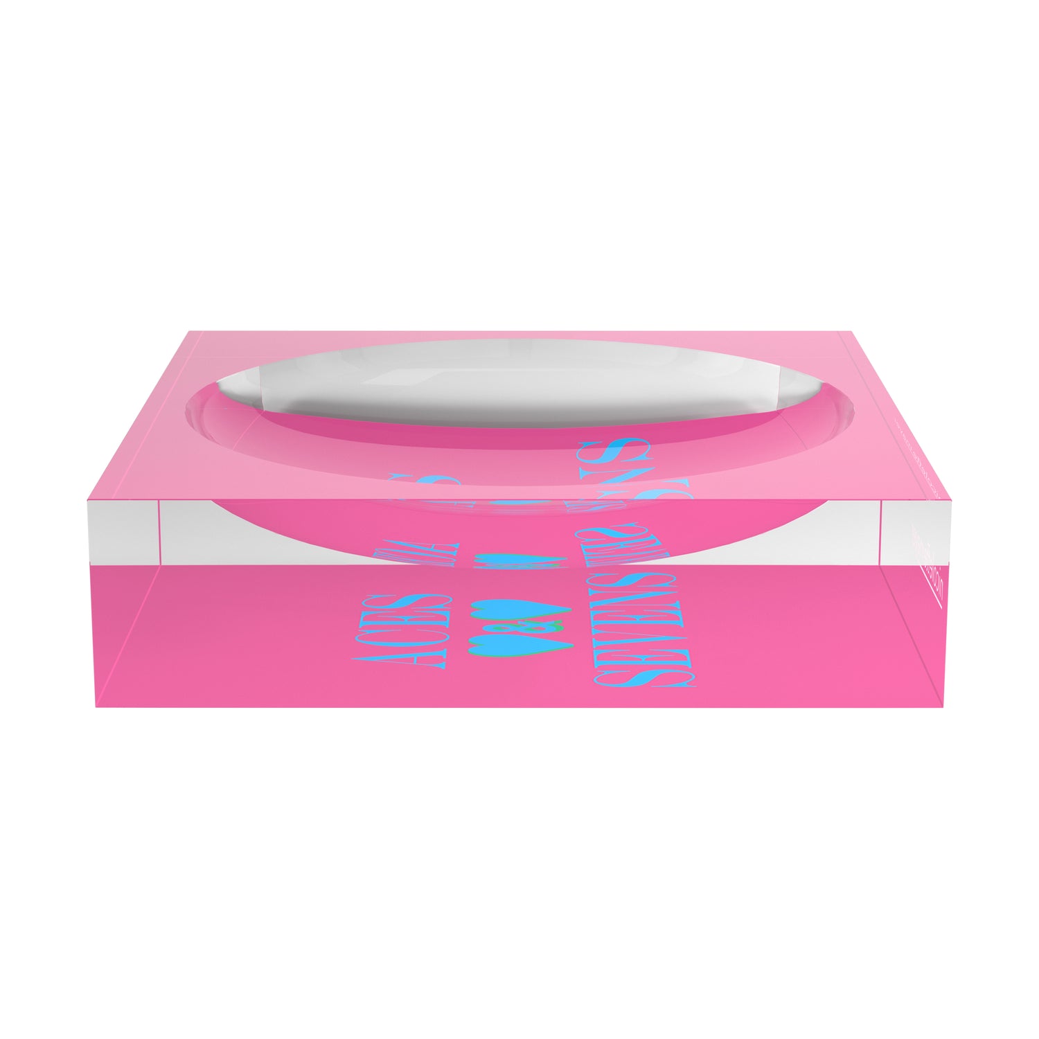 Canasta Aces And Sevens Pink Blue Canasta Candy Catchall Dish