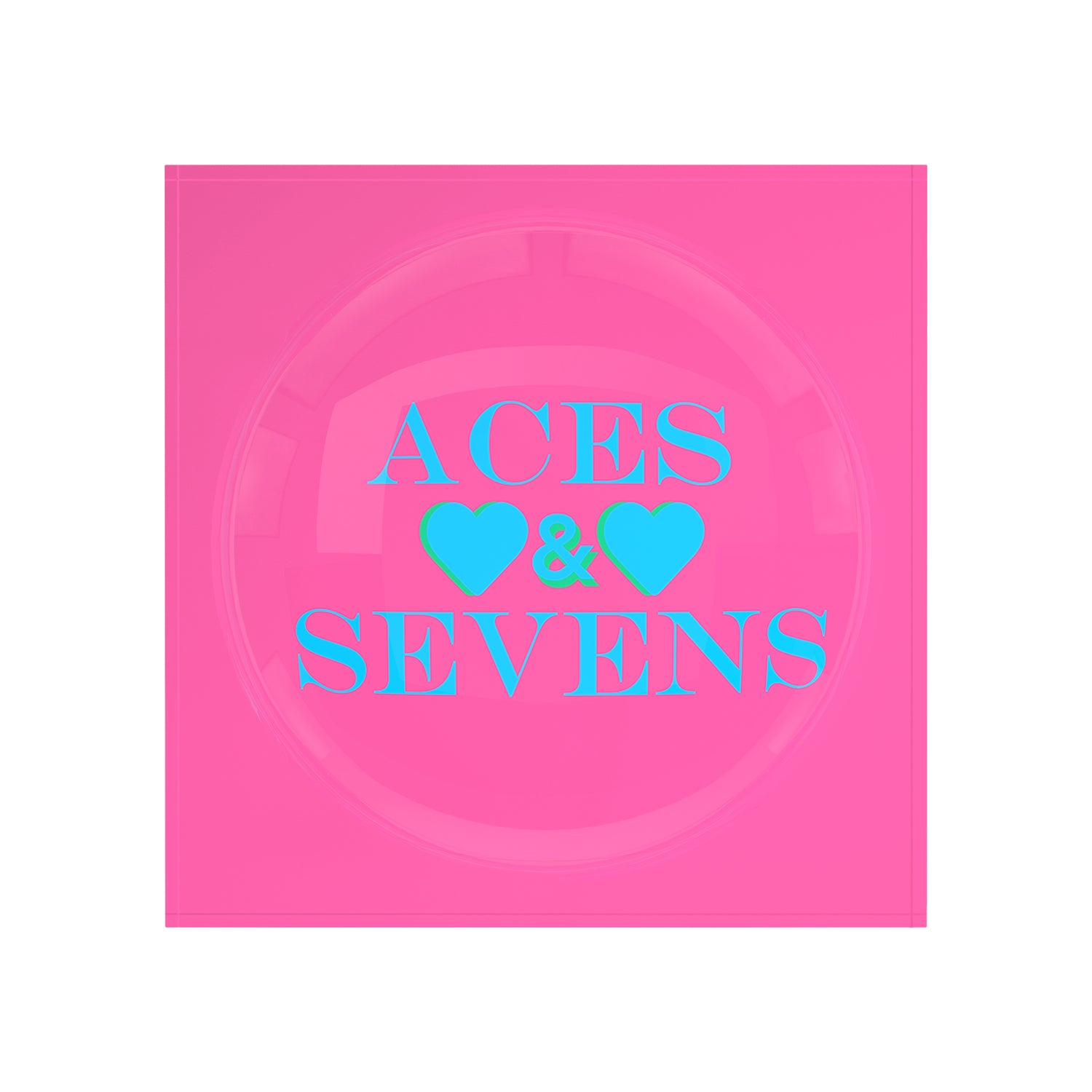 Canasta Aces And Sevens Pink Blue Canasta Candy Catchall Dish
