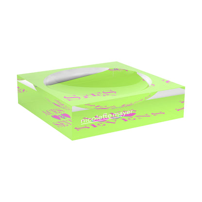 Canasta Aces And Sevens Key Lime Pink Candy Catchall Dish