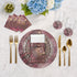 Agate Rococco 16" Round Pebble Placemats, Set Of 4 - nicolettemayer.com
