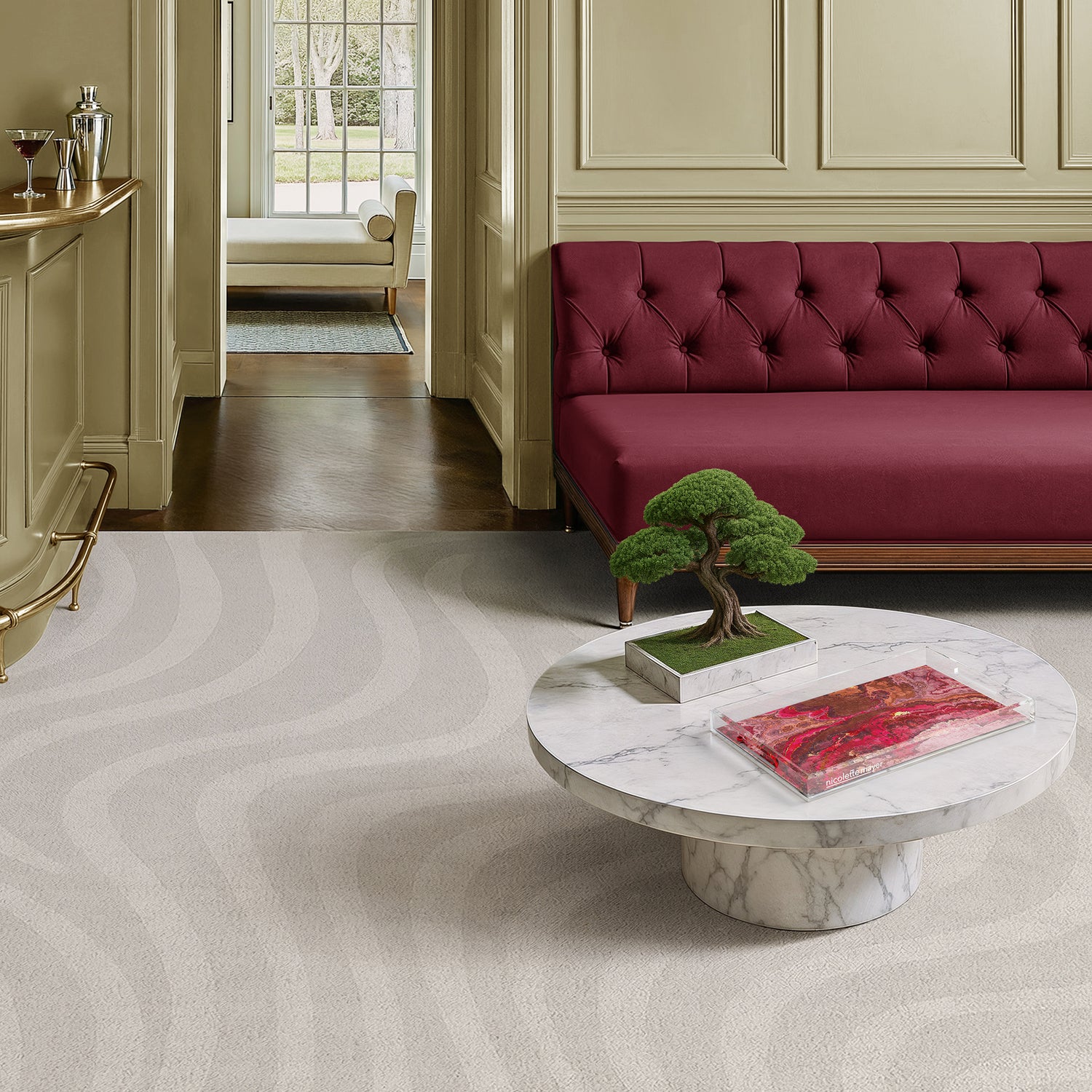 Agate Rococco 22.5X14.5 Acrylic Tray - nicolettemayer.com
