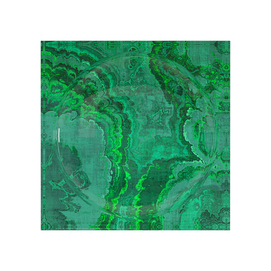 Agate Malachite Acrylic Candy Catchall Dish