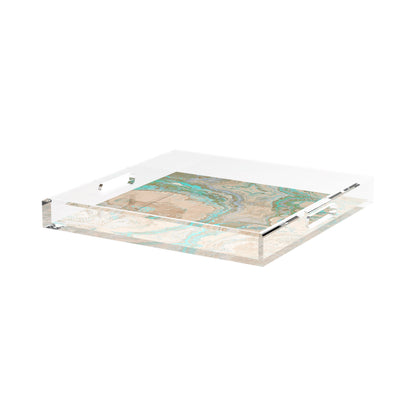 Agate Clay 15X15 Acrylic Tray - nicolettemayer.com
