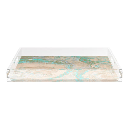 Agate Clay 18X18 Acrylic Tray - nicolettemayer.com
