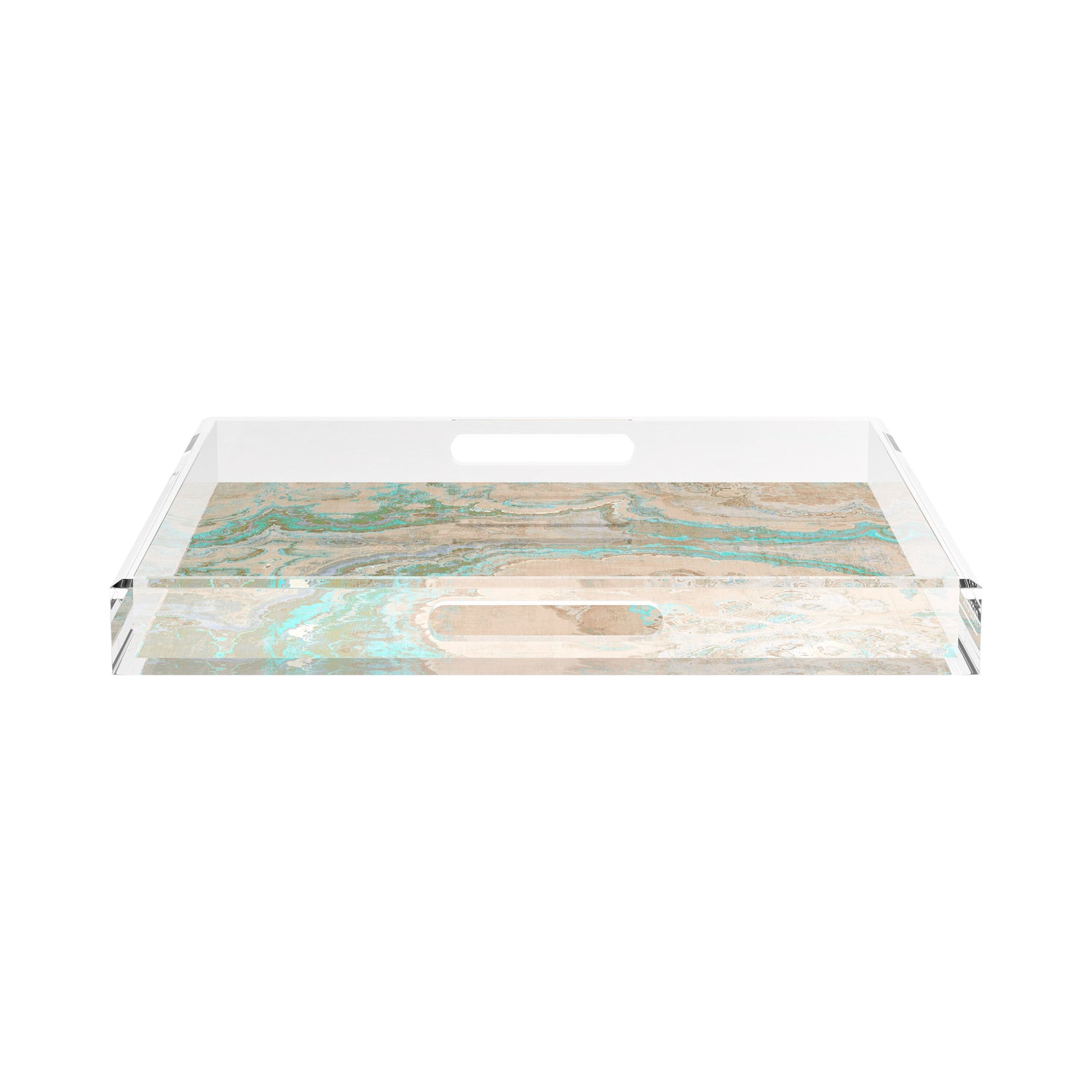 Agate Clay 18X18 Acrylic Tray - nicolettemayer.com
