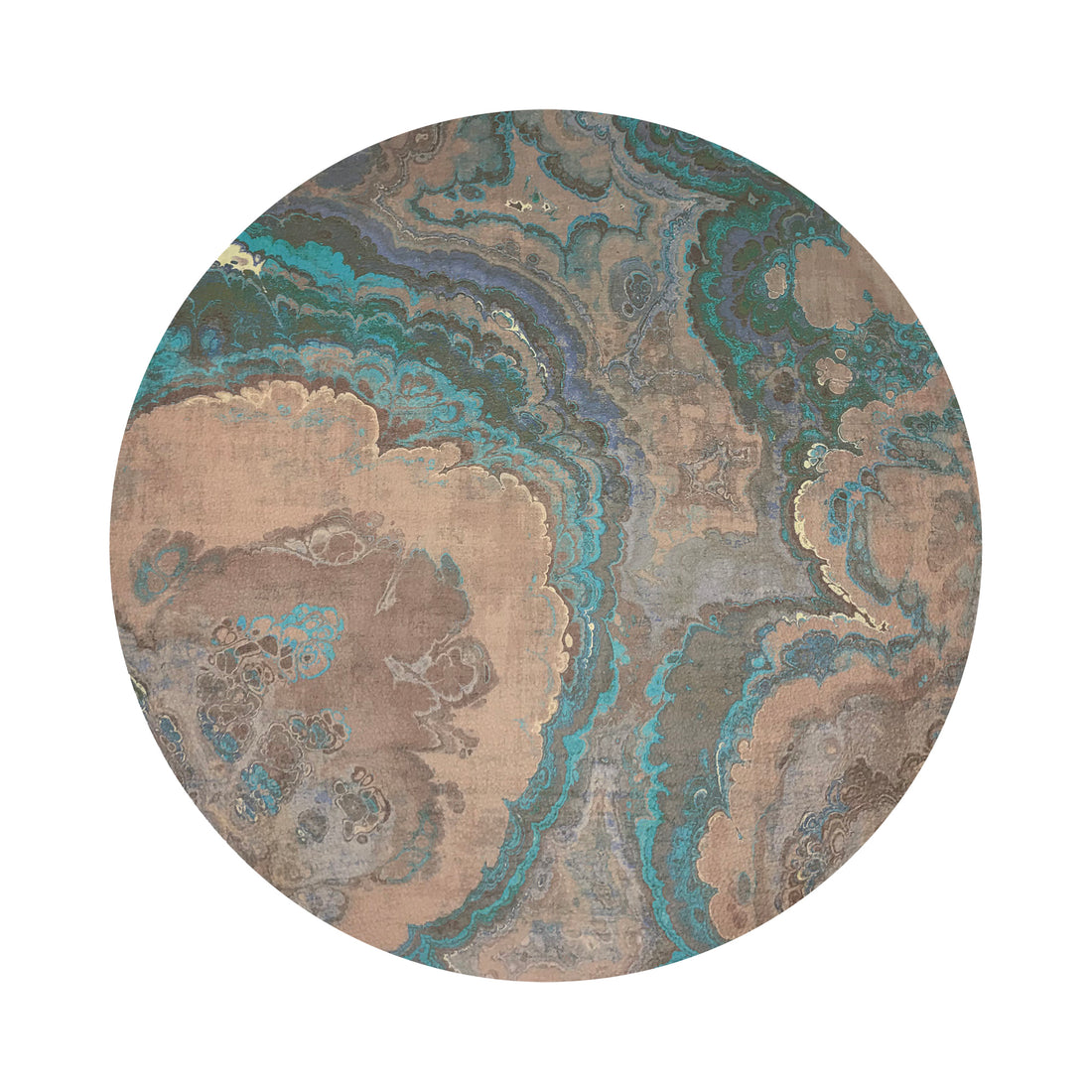 Agate Clay 16&quot; Round Pebble Placemats, Set of 4 - nicolettemayer.com