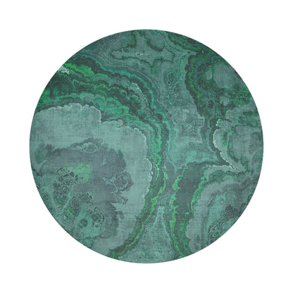 Agate Malachite 16&quot; Round Pebble Placemats, Set Of 4 - nicolettemayer.com
