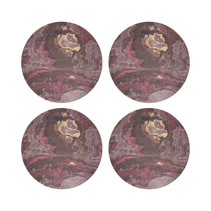 Agate Rococco 16&quot; Round Pebble Placemats, Set Of 4 - nicolettemayer.com
