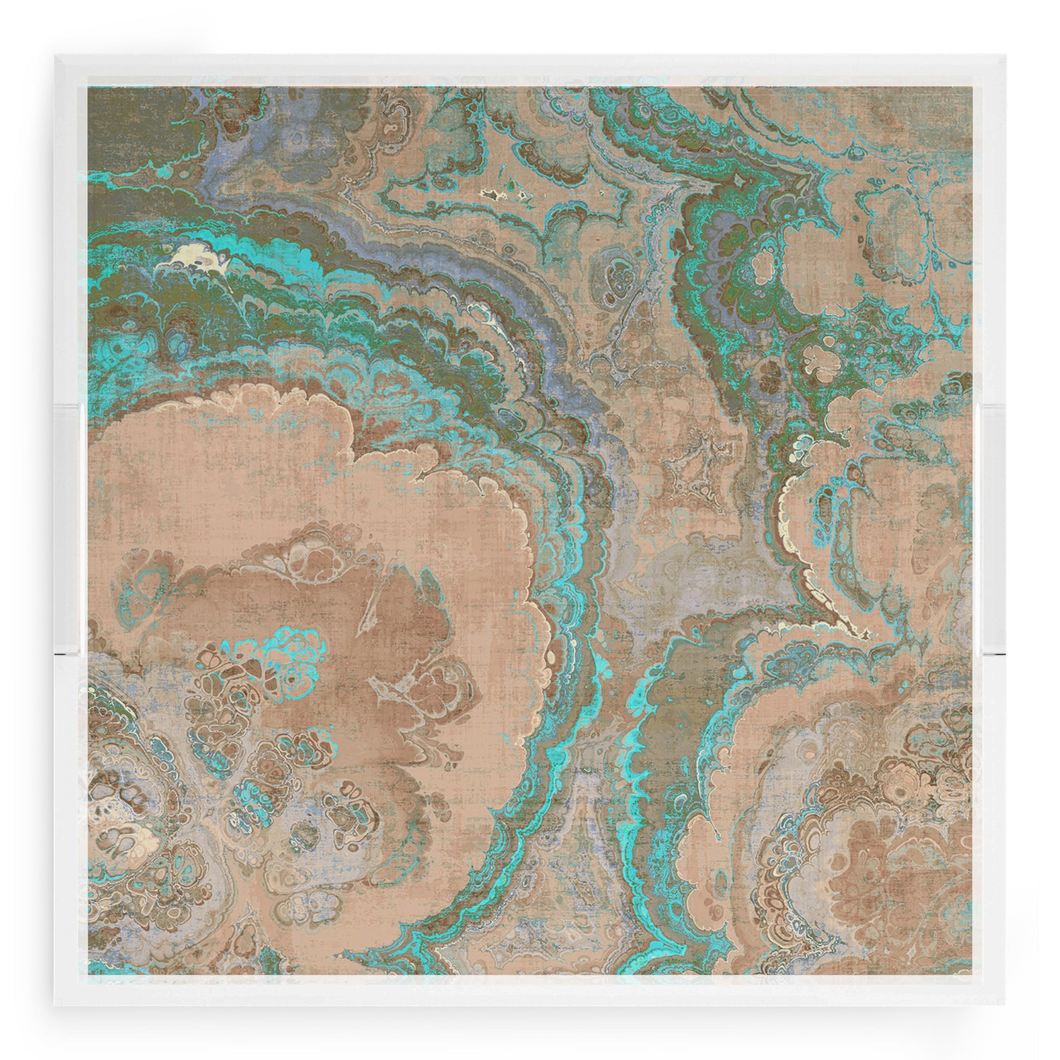 Agate Clay 18X18 Acrylic Tray - nicolettemayer.com
