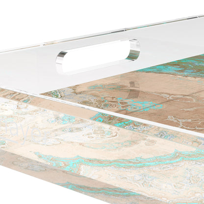 Agate Clay 18X18 Acrylic Tray - nicolettemayer.com
