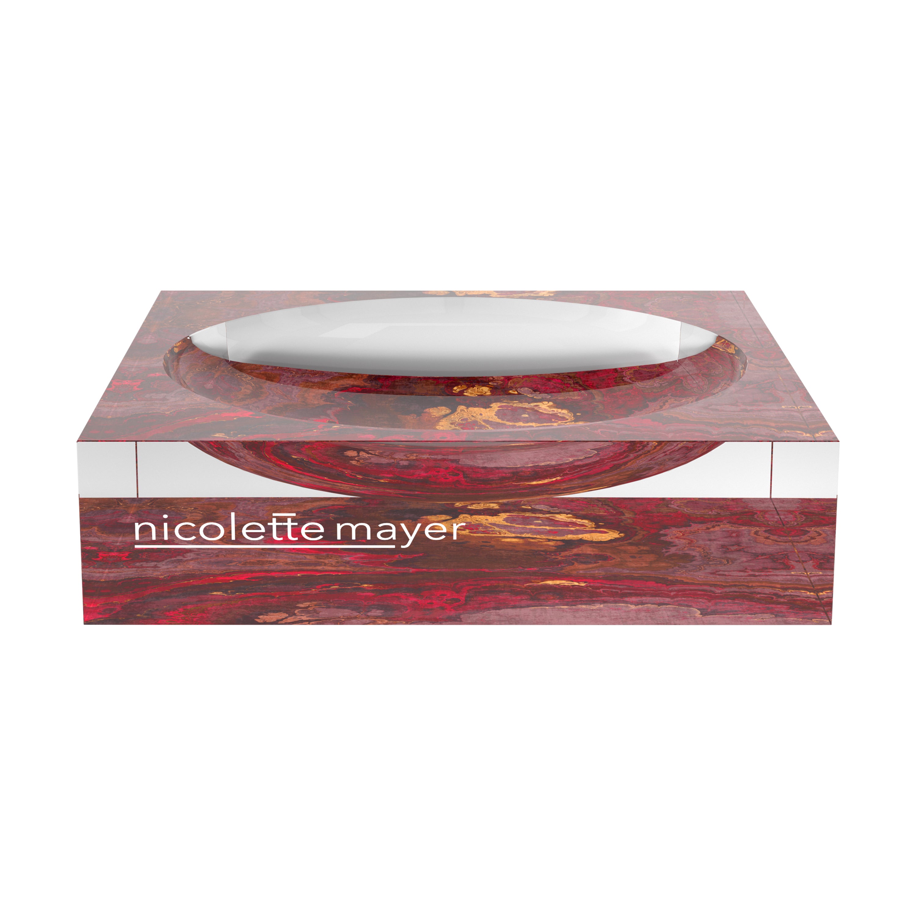 Agate Roccocco Acrylic Candy Catchall Dish - nicolettemayer.com
