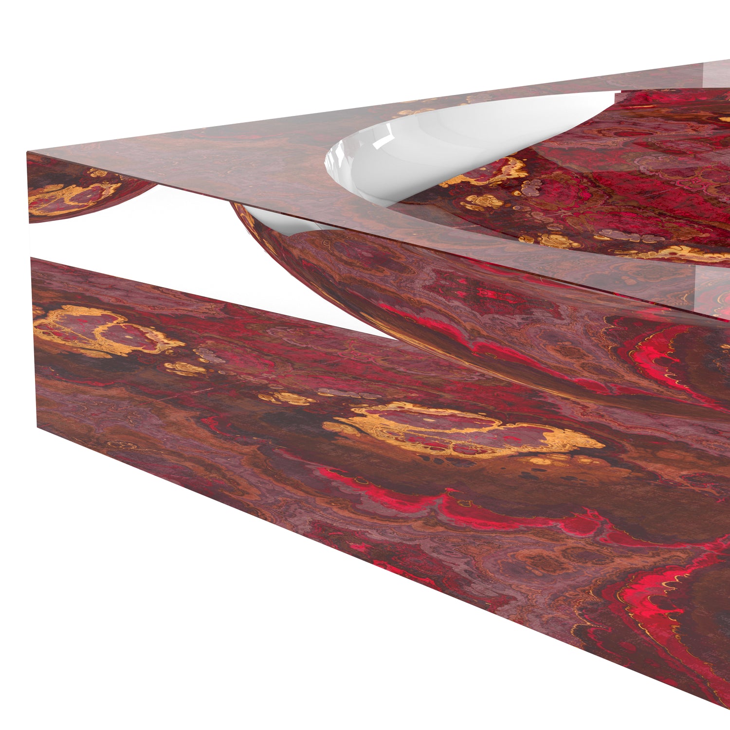 Agate Roccocco Acrylic Candy Catchall Dish - nicolettemayer.com