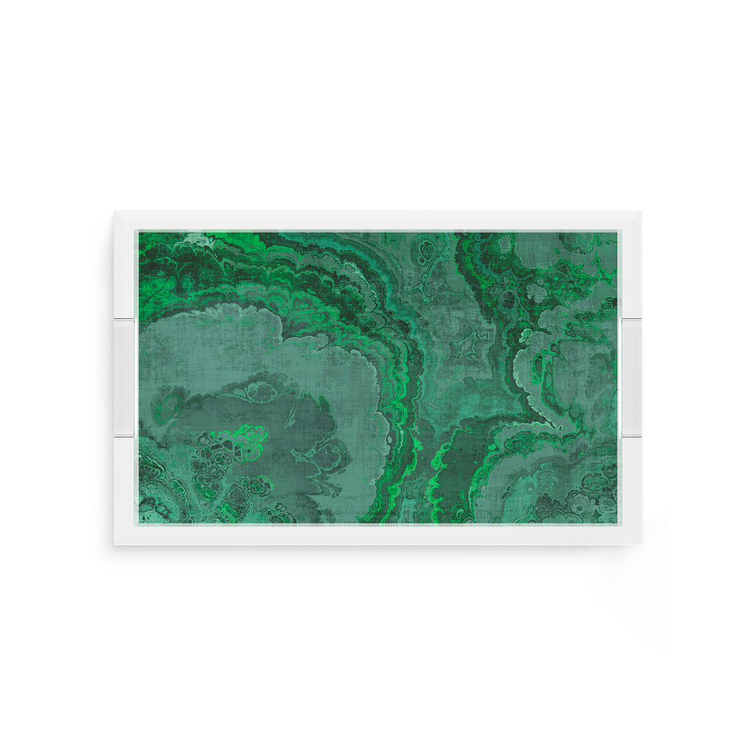 Agate Malachite 12.5X7.75 Acrylic Tray - nicolettemayer.com
