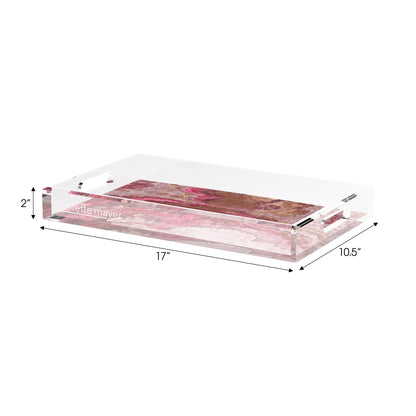 Agate Rococco 17X10.5 Acrylic Tray - nicolettemayer.com
