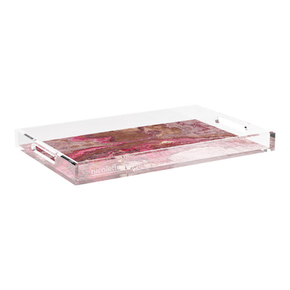 Agate Rococco 22.5X14.5 Acrylic Tray - nicolettemayer.com
