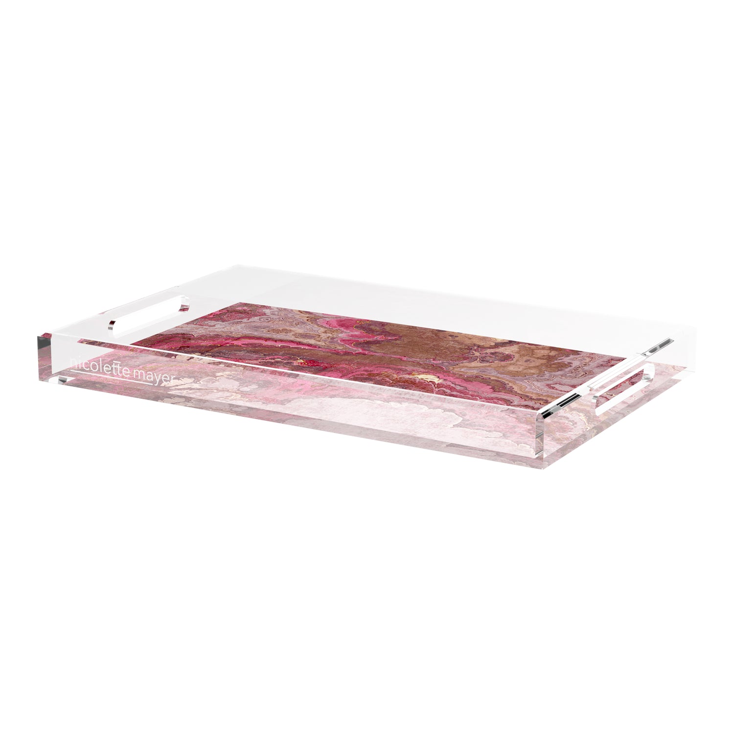 Agate Rococco 22.5X14.5 Acrylic Tray - nicolettemayer.com
