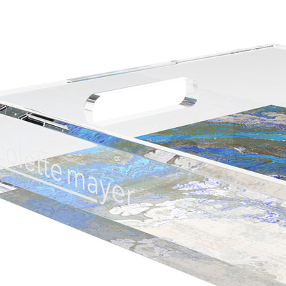 Agate Sodalite 12.5X7.75 Acrylic Tray - nicolettemayer.com
