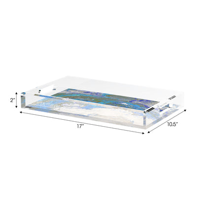 Agate Sodalite 17X10.5 Acrylic Tray - nicolettemayer.com
