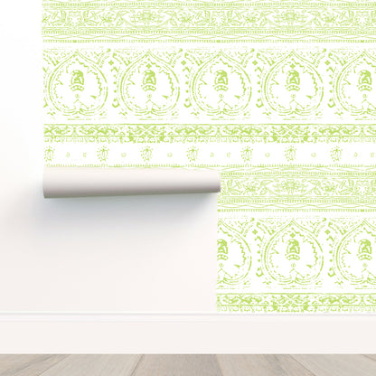 Agra Fresh Peel and Stick Wallpaper, Double Roll, 34&quot; x 288&quot;, 48 sq ft