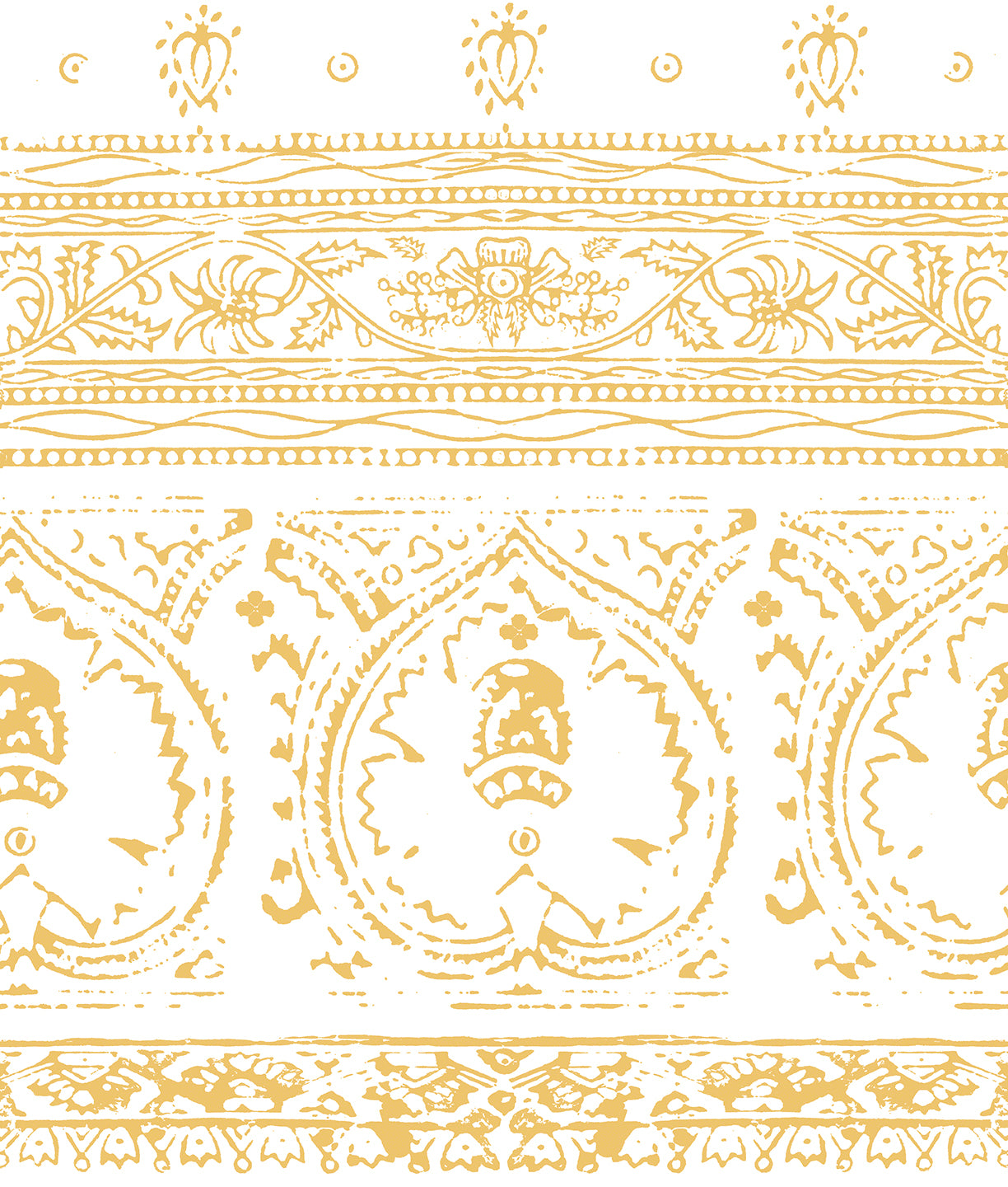 Agra Gold Peel and Stick Wallpaper, Double Roll, 34&quot; x 288&quot;, 48 sq ft