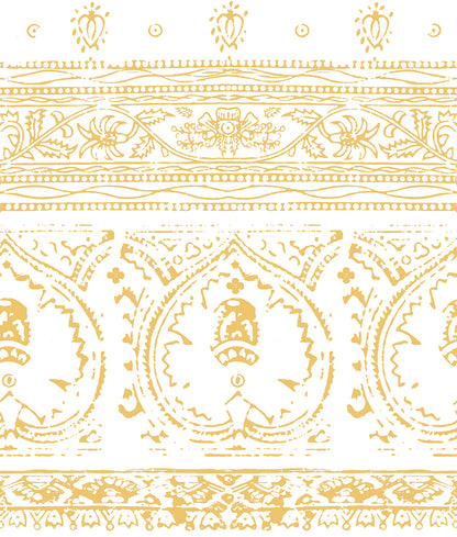 Agra Gold Peel and Stick Wallpaper, Double Roll, 34&quot; x 288&quot;, 48 sq ft