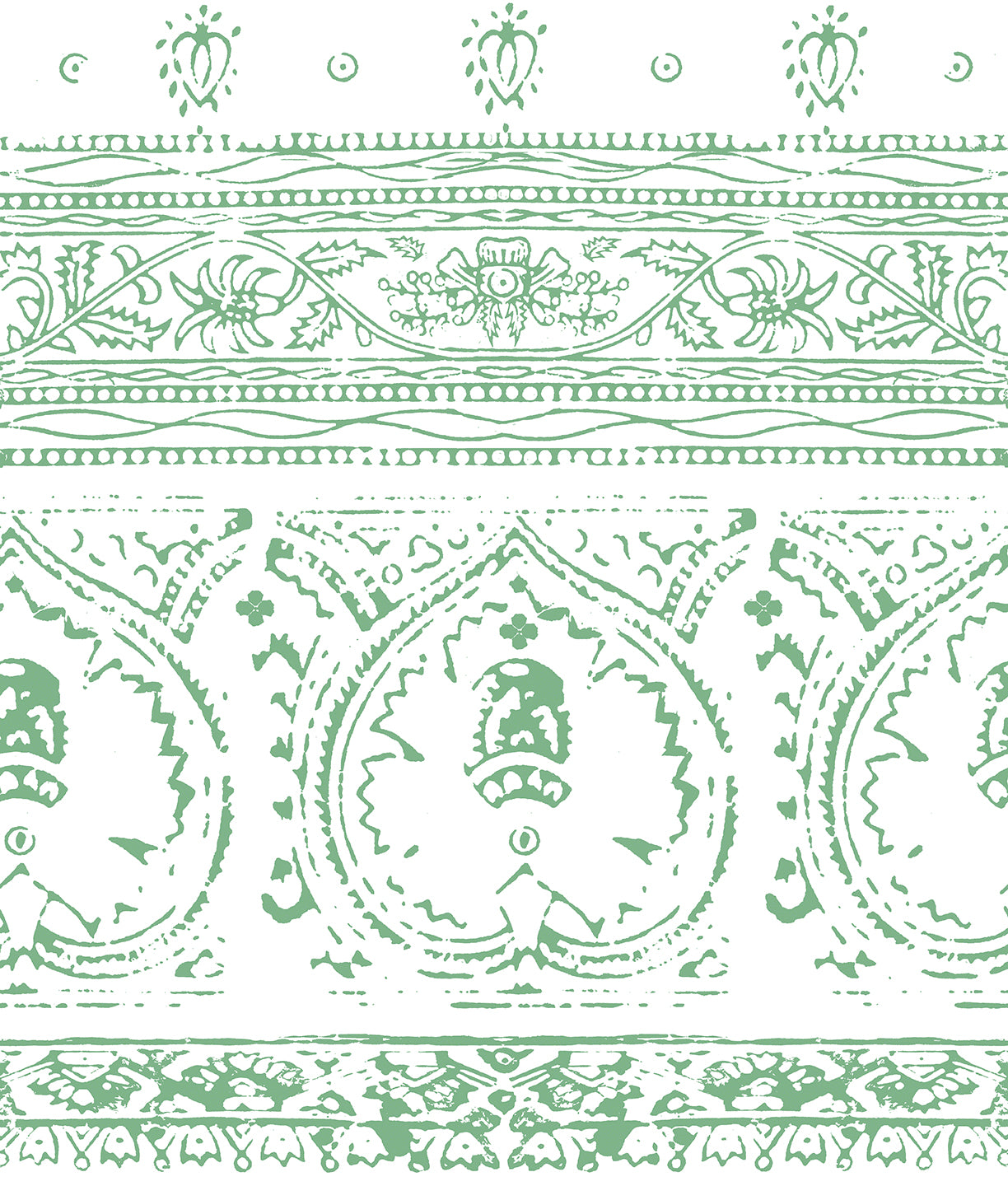 Agra Jade Peel and Stick Wallpaper, Double Roll, 34&quot; x 288&quot;, 48 sq ft