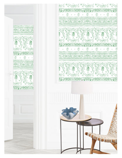 Agra Jade Peel and Stick Wallpaper, Double Roll, 34&quot; x 288&quot;, 48 sq ft