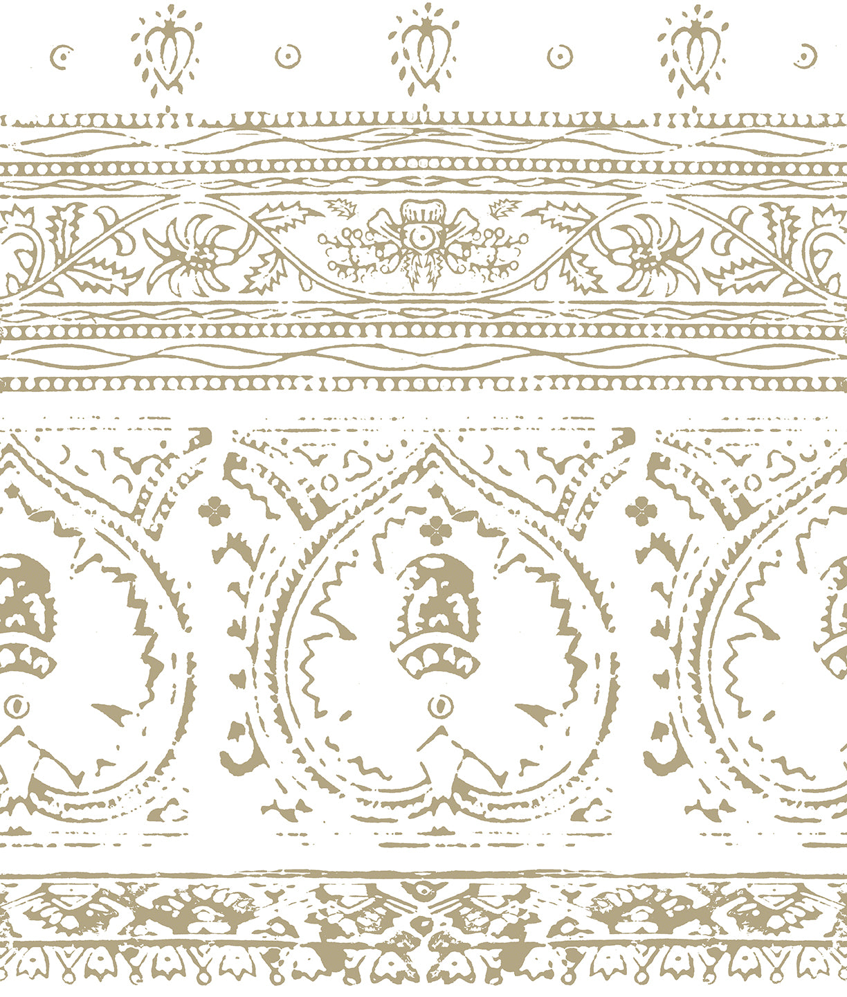 Agra Latte Peel and Stick Wallpaper, Double Roll, 34&quot; x 288&quot;, 48 sq ft