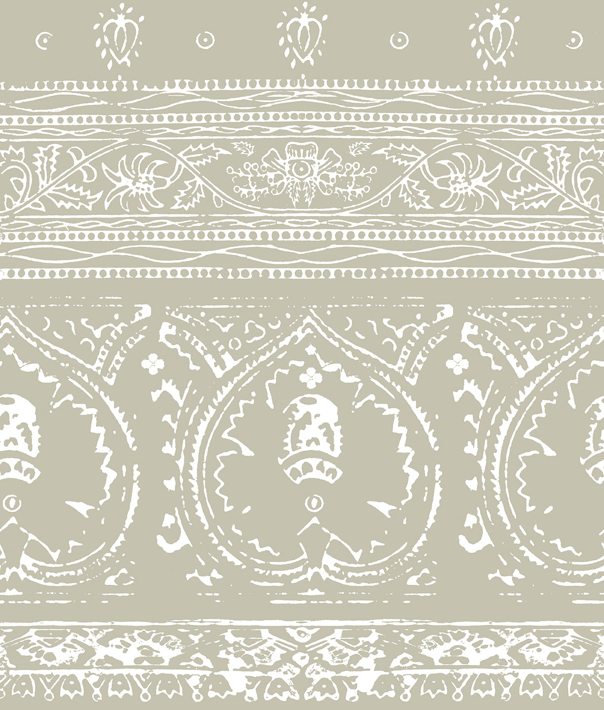 Agra Reverse Putty Peel and Stick Wallpaper, Double Roll, 34&quot; x 288&quot;, 48 sq ft