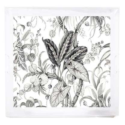 Amazonia Beveled &amp; Polished Acrylic 18&quot;X18&quot; Large Square Tray