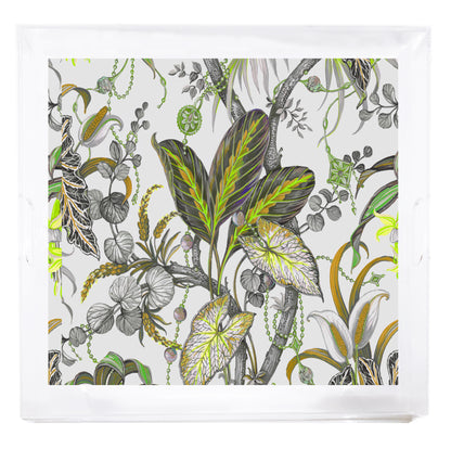 Amazonia Beveled &amp; Polished Acrylic 18&quot;X18&quot; Large Square Tray