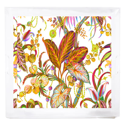 Amazonia Beveled &amp; Polished Acrylic 18&quot;X18&quot; Large Square Tray