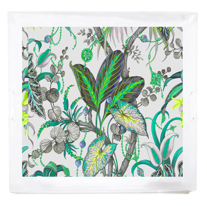 Amazonia Beveled &amp; Polished Acrylic 18&quot;X18&quot; Large Square Tray