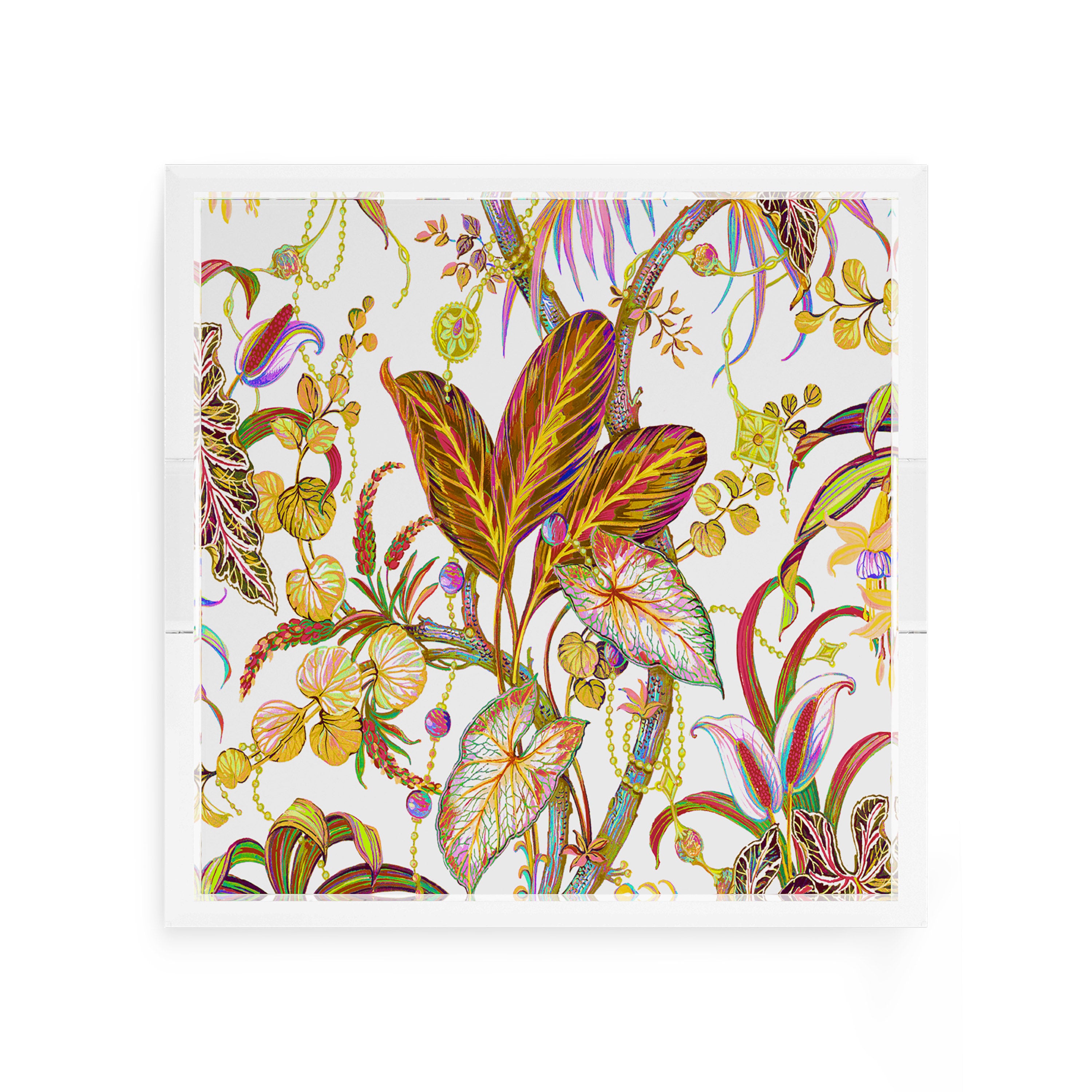 Amazonia Splendor 12X12 Acrylic Tray - nicolettemayer.com
