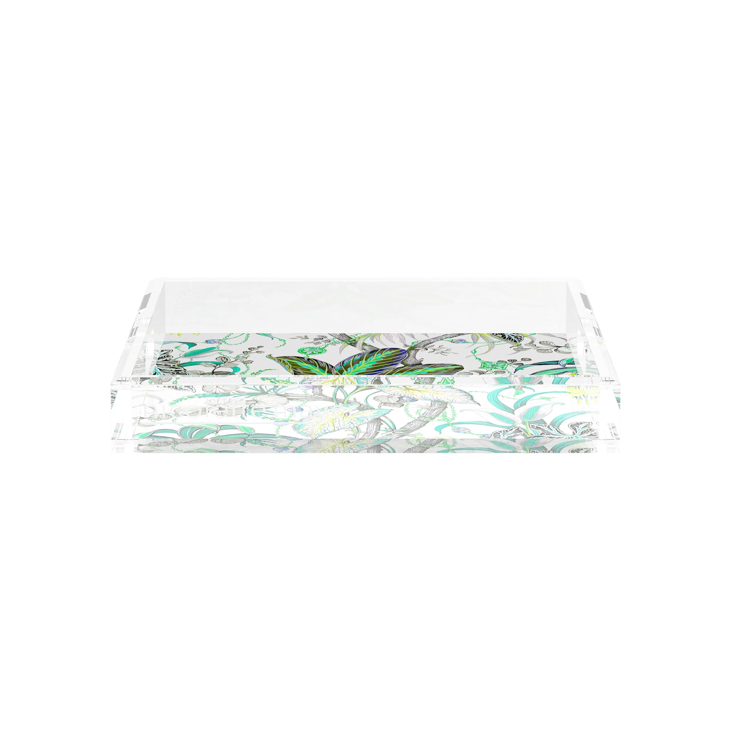 Amazonia Tourmaline 12X12 Acrylic Tray - nicolettemayer.com
