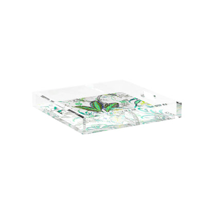 Amazonia Tourmaline 12X12 Acrylic Tray - nicolettemayer.com
