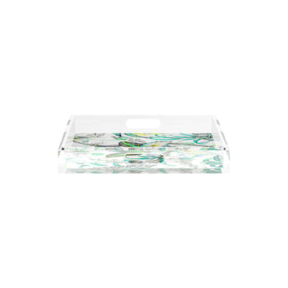 Amazonia Tourmaline 12X12 Acrylic Tray - nicolettemayer.com
