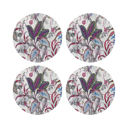 Amazonia Aurelia 16&quot; Round Pebble Placemats, Set of 4 - nicolettemayer.com
