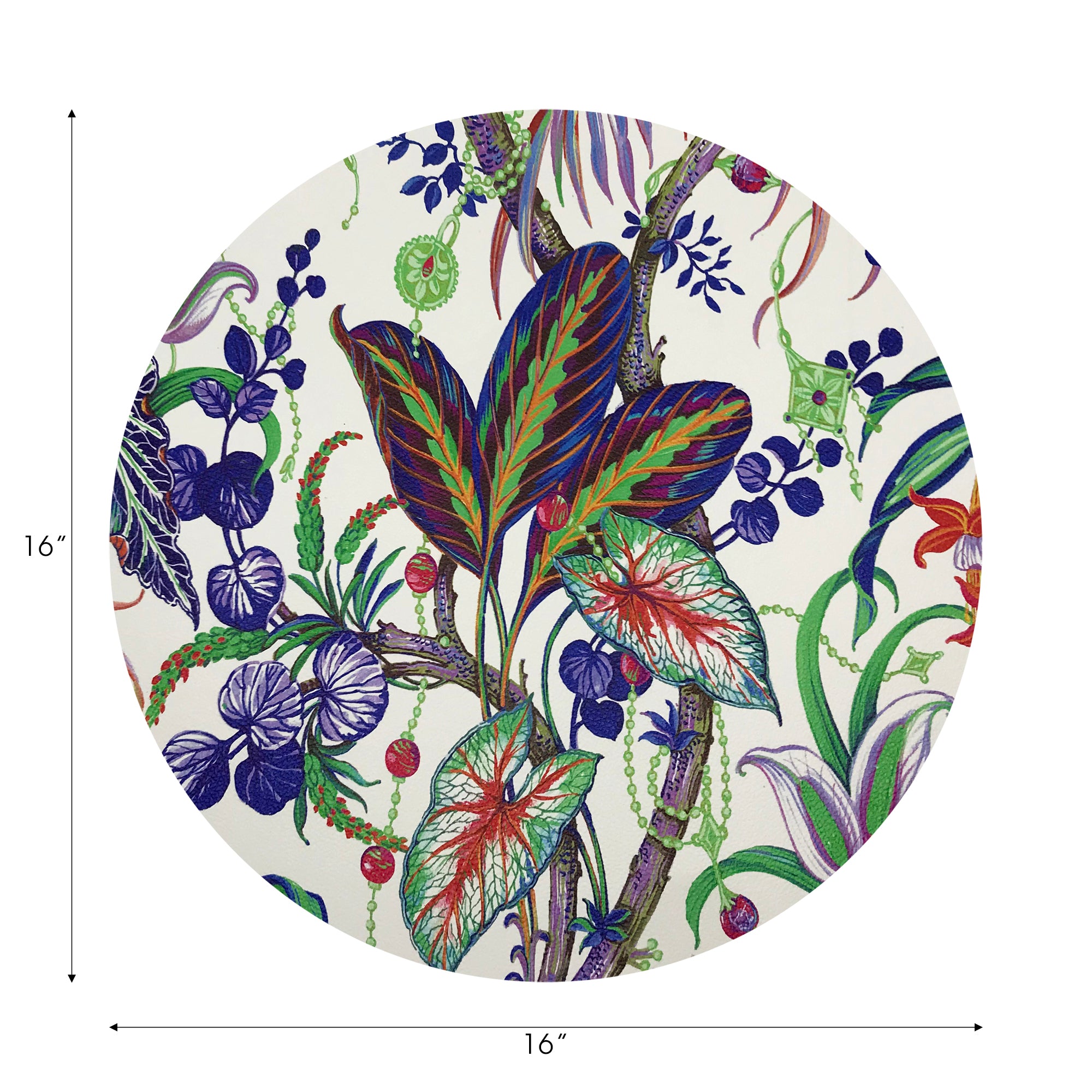 Sets de table ronds en galets Amazonia 16&quot;