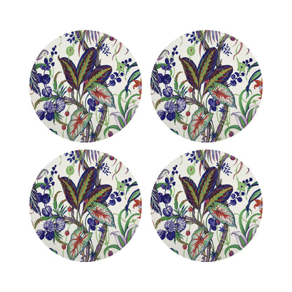 Amazonia Classic 16&quot; Round Pebble Placemats, Set of 4 - nicolettemayer.com
